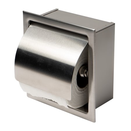 Alfi Brand ALFI brand ABTP77-BSS Brushed Stainless Steel Recessed Toilet Paper Holder with Cover ABTP77-BSS